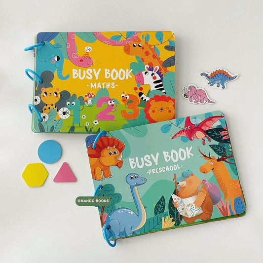 Busy Books Learning Bundle for Kids โ Maths, Preschool & Phonics Intelligence Books