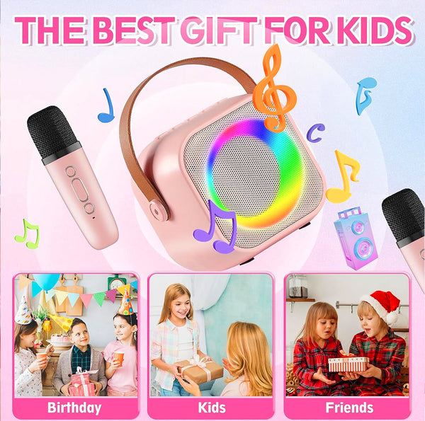 Wireless Bluetooth Speaker With Microphone I Portable Karaoke Machine