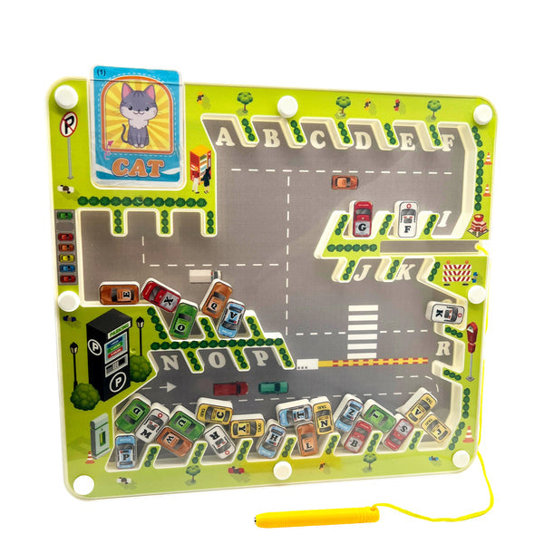 Magnetic Alphabet Maze Car