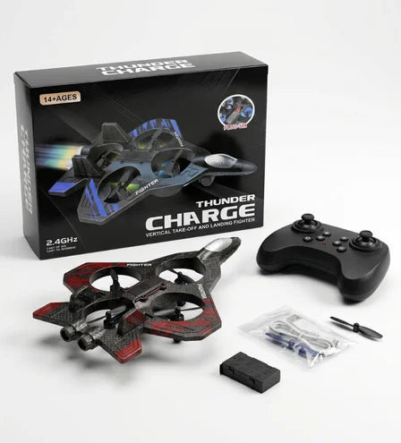 Thunder Charge: 2.4GHz VTOL Vertical Take-Off & Landing Fighter Jet