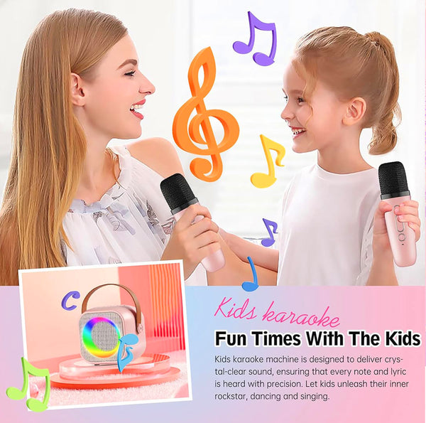 Wireless Bluetooth Speaker With Microphone I Portable Karaoke Machine