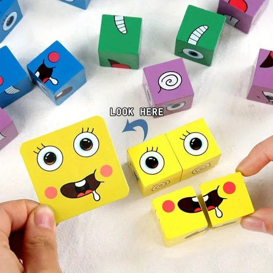 Innovative and Fun Face Changing Cube Set for Kids