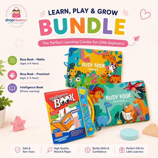 Busy Books Learning Bundle for Kids – Maths, Preschool & Phonics Intelligence Books