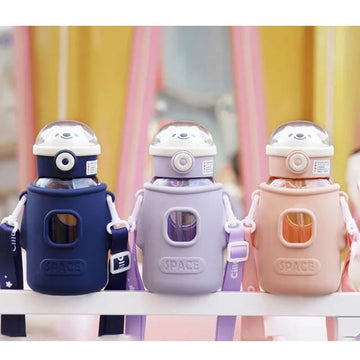 Space Theme 650ML Sipper Water Bottle