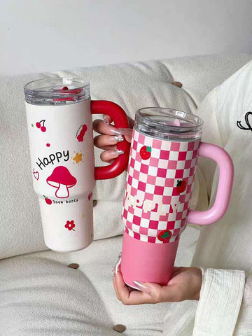 900ML Leak-Proof Insulated Tumbler with Straw Cover