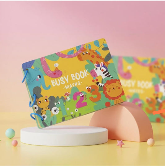 Busy Maths Book for Kids | Interactive Learning Activity Book Ages 3-6
