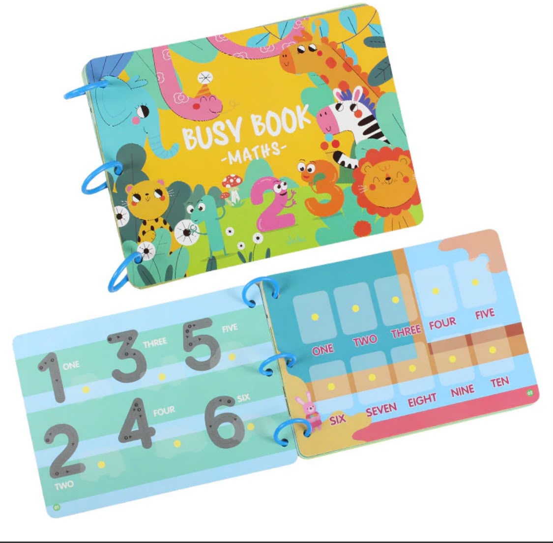 Busy Maths Book for Kids | Interactive Learning Activity Book Ages 3-6