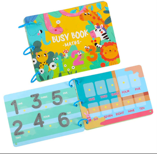 Busy Maths Book for Kids | Interactive Learning Activity Book Ages 3-6