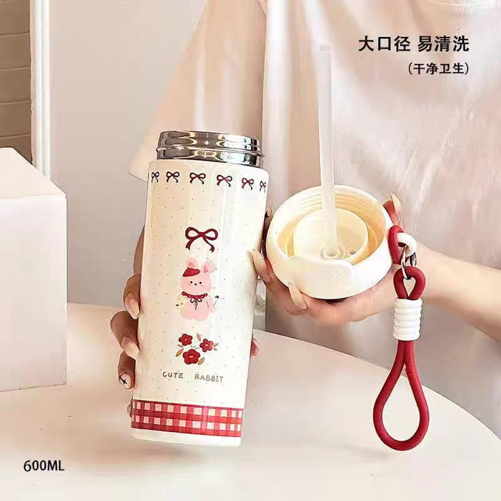Sleeping Bear & Cake Bear Tumblers - 600ml with Ball Straw Lid