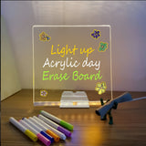 Acrylic LED Writing Board with USB Stand Base